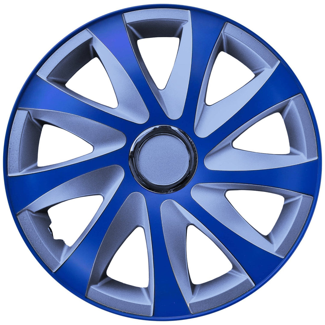 Universal hjulkapsler 15" NRM Drift Extra blå-sølv 1 stk.