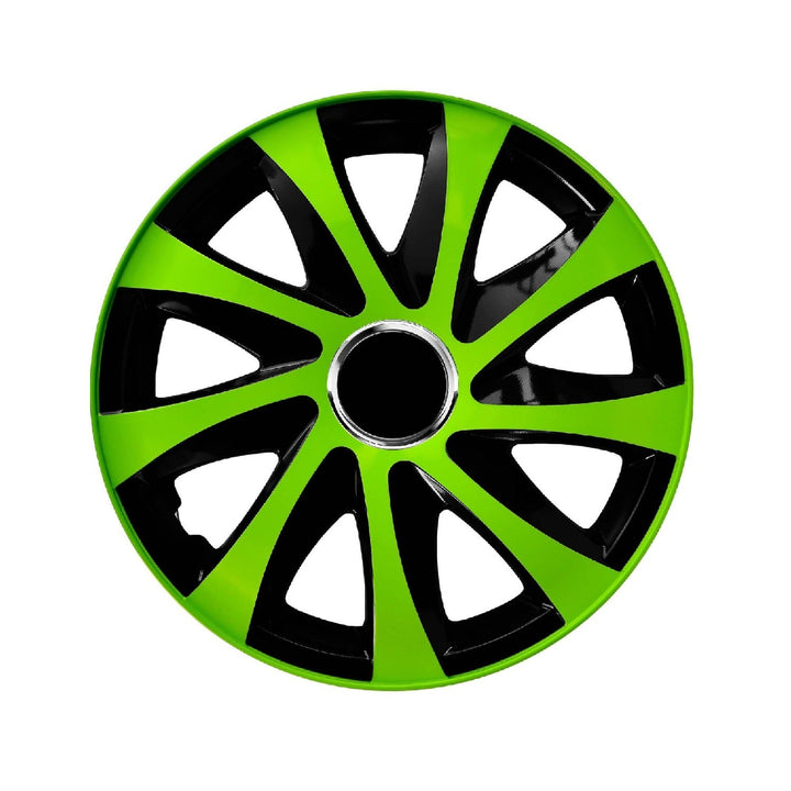 Universal hjulkapsler 13" NRM Drift Extra grøn-sort 1 stk.