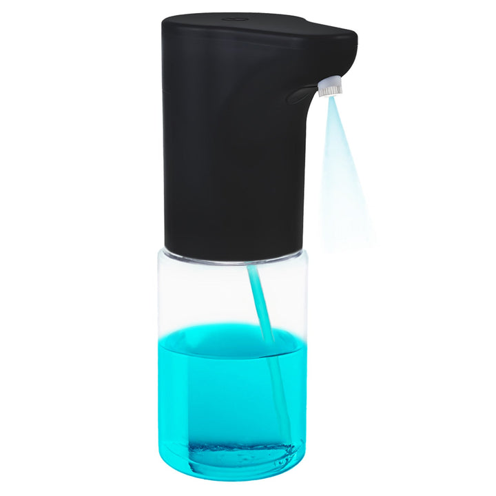 Promedix automatisk dispenser, dispenserbeholder til flydende sæbe, desinfektionsmidler, 300 ml, 4xAA, sort, PR-540 B