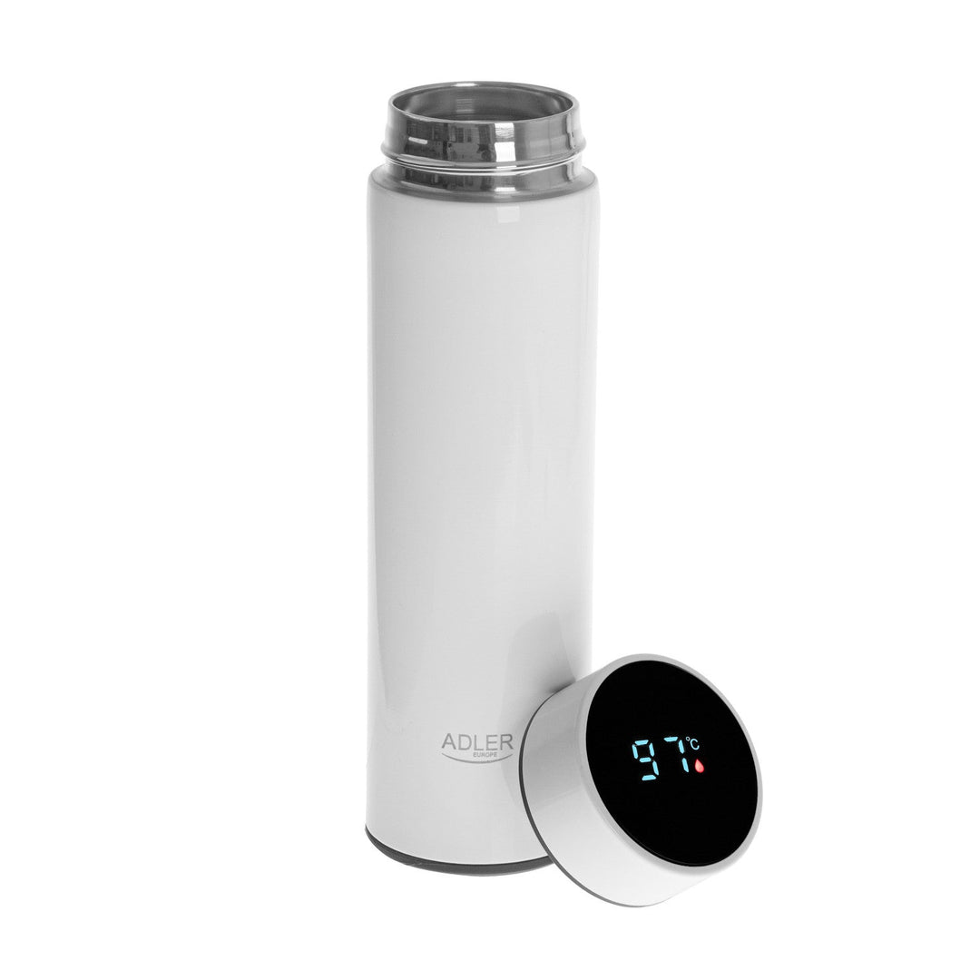 Adler termokande, LED-berøringsskærm, kapacitet 473 ml, farve hvid, AD 4506