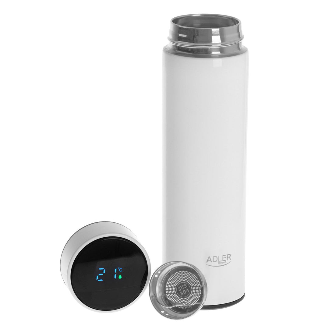 Adler termokande, LED-berøringsskærm, kapacitet 473 ml, farve hvid, AD 4506