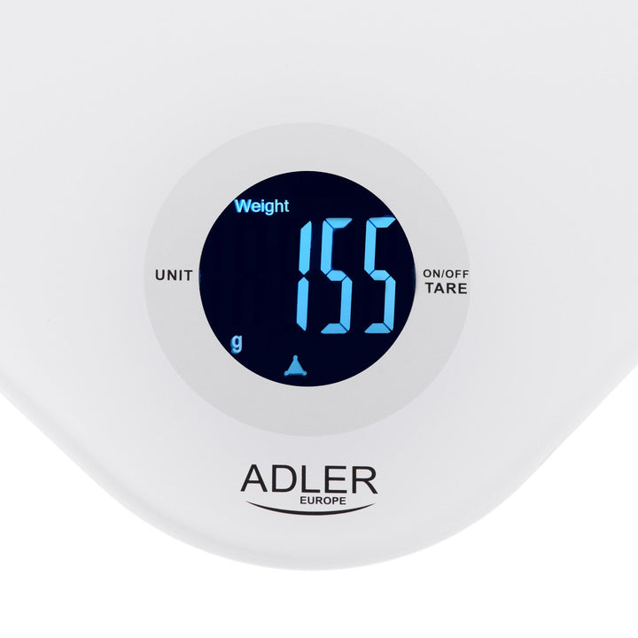 Adler køkkenvægt, hærdet glas, LCD-display, op til 10 kg, AD 3180