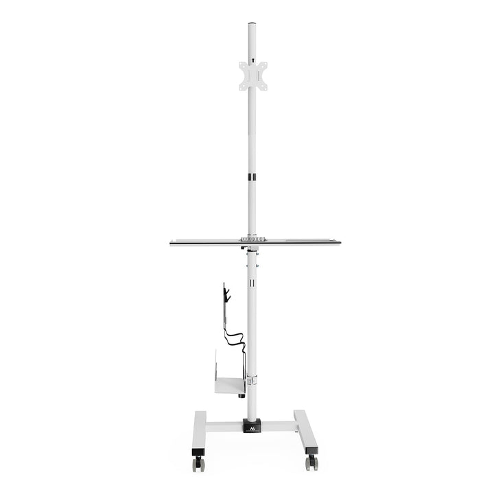 Maclean professionel standvogn, mobil computerstation på hjul, maks. 17"-32", maks. 20 kg, MC-793