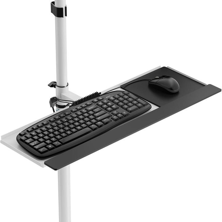 Maclean professionel standvogn, mobil computerstation på hjul, maks. 17"-32", maks. 20 kg, MC-793