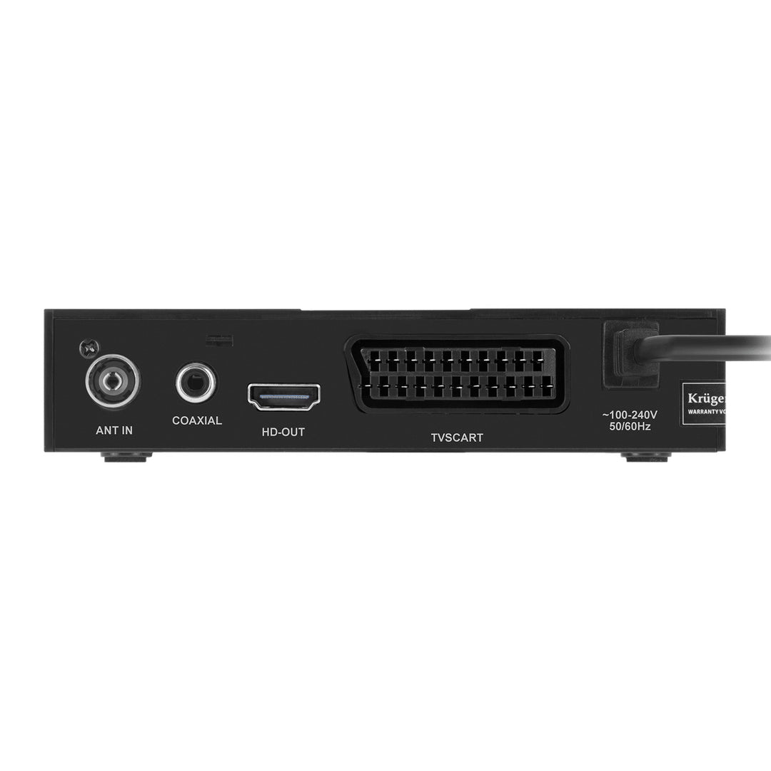 Tuner-dekoder DVB-T2 KM0550D H.265 HEVC EPG PVR Timeshift Kruger&Matz