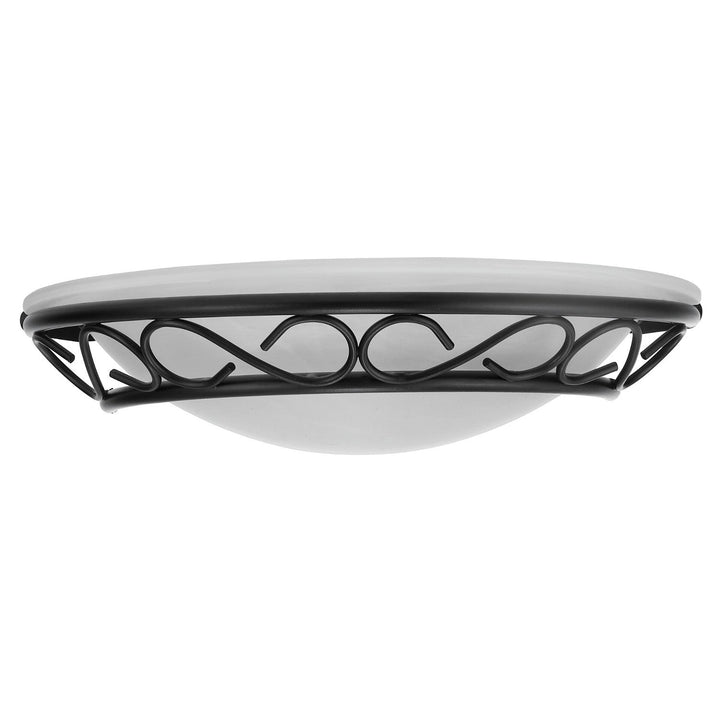 Rabalux halvloftslampe, metal, lampeskærm af alabastglas, E14-fatning, Athen