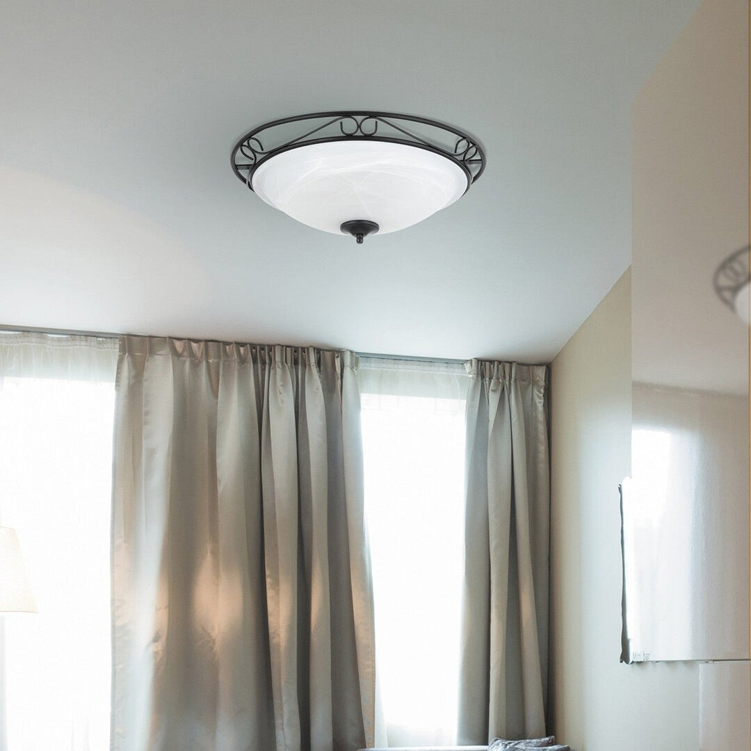 Rabalux loftslampe, 3xE27, metal, sort, Athen