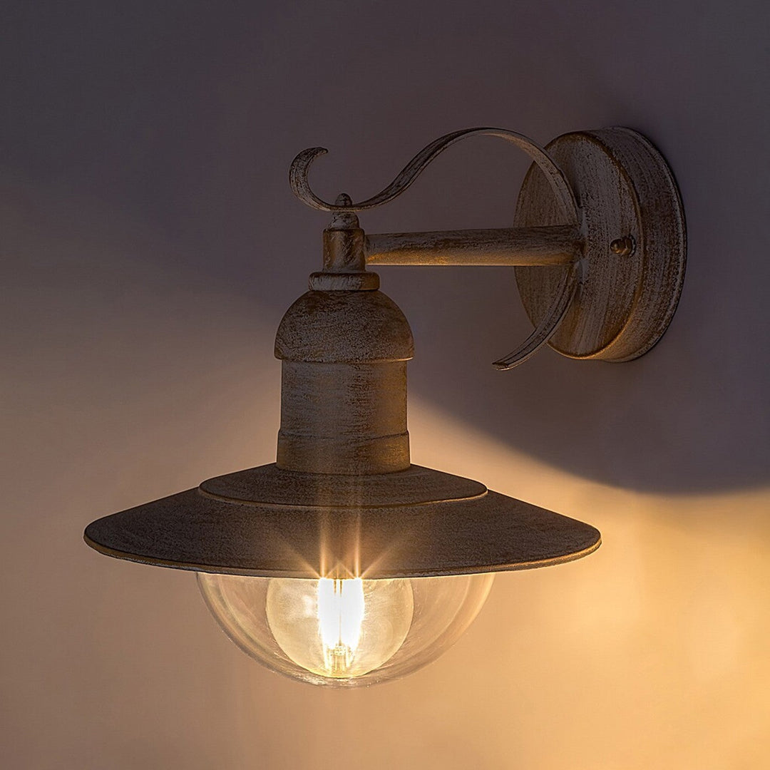 Rabalux væglampe, udendørs, IP44, E27, maks. 60 W, antik hvid, Oslo
