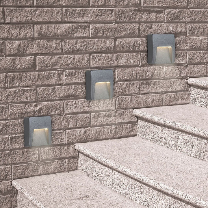 Rabalux væglampe, udendørs, IP65, LED 3W, antracit, Trento