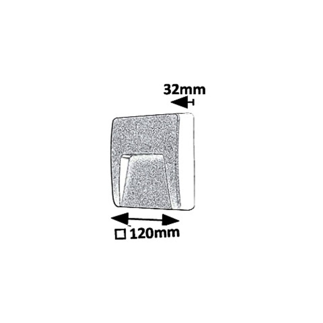 Rabalux væglampe, udendørs, IP65, LED 3W, antracit, Trento