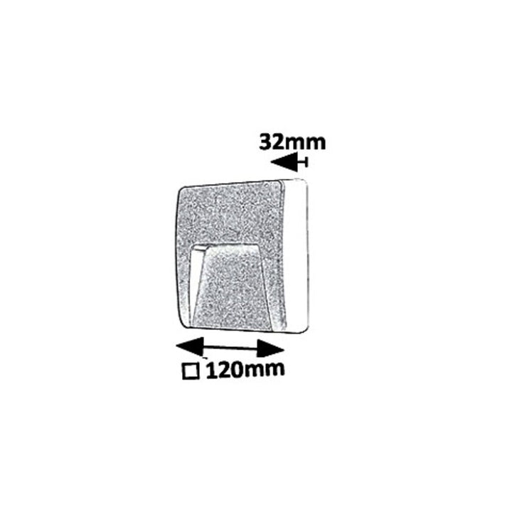 Rabalux væglampe, udendørs, IP65, LED 3W, antracit, Trento