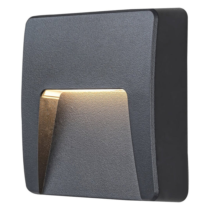 Rabalux væglampe, udendørs, IP65, LED 3W, antracit, Trento