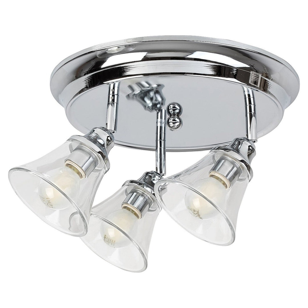 Rabalux loftslampe, badeværelseslampe, IP44, 3 E14-fatninger, maks. 40 W, krom, Antoine