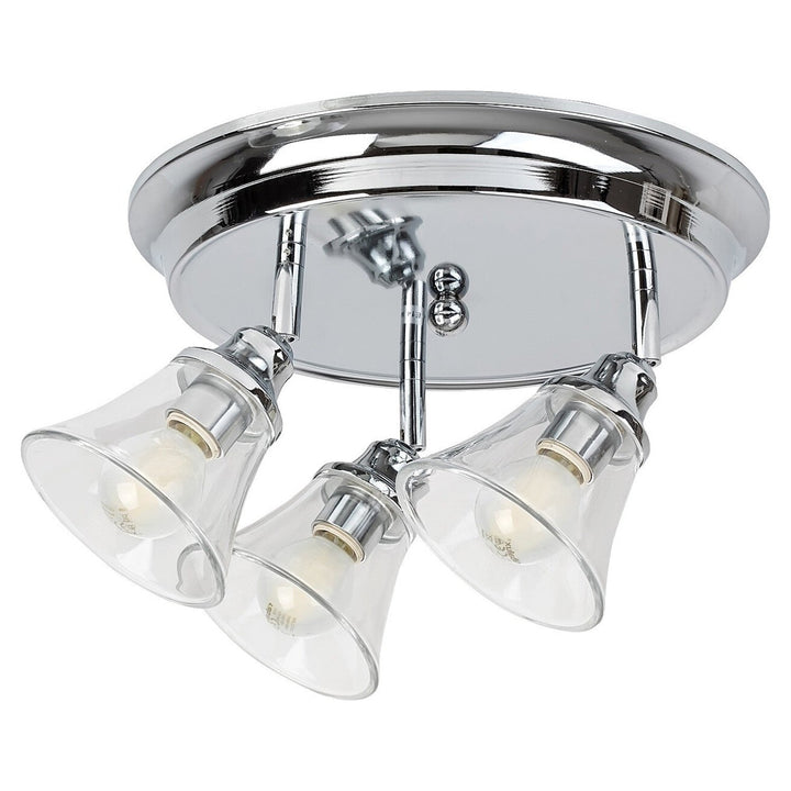 Rabalux loftslampe, badeværelseslampe, IP44, 3 E14-fatninger, maks. 40 W, krom, Antoine