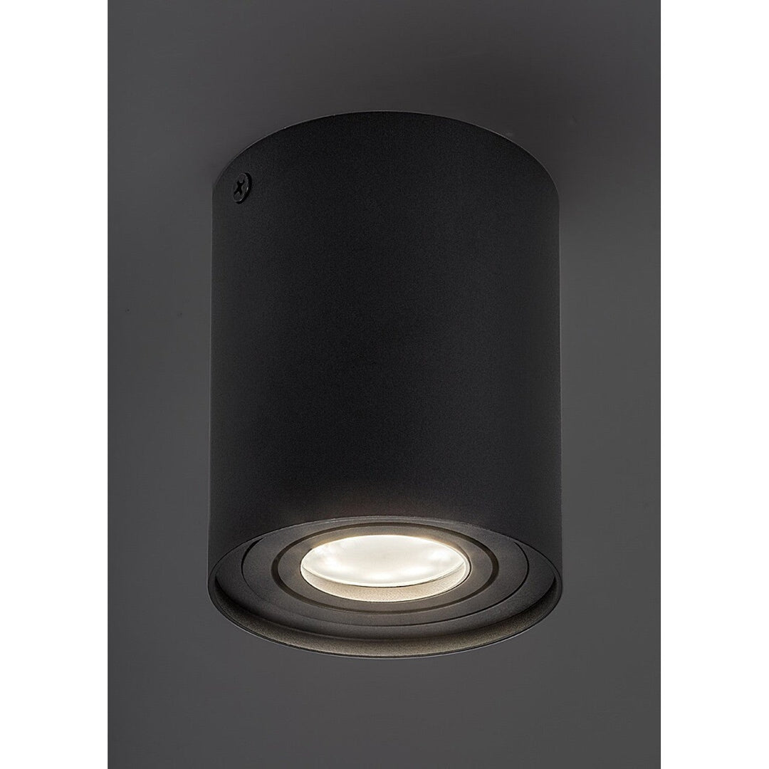 Rabalux loftlampe, påsætningslampe, GU10, IP20, sort, Kobald