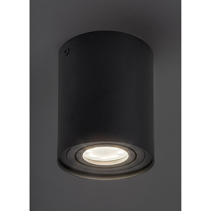 Rabalux loftlampe, påsætningslampe, GU10, IP20, sort, Kobald