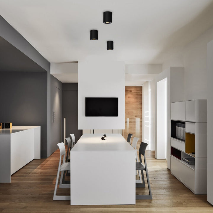 Rabalux loftlampe, påsætningslampe, GU10, IP20, sort, Kobald