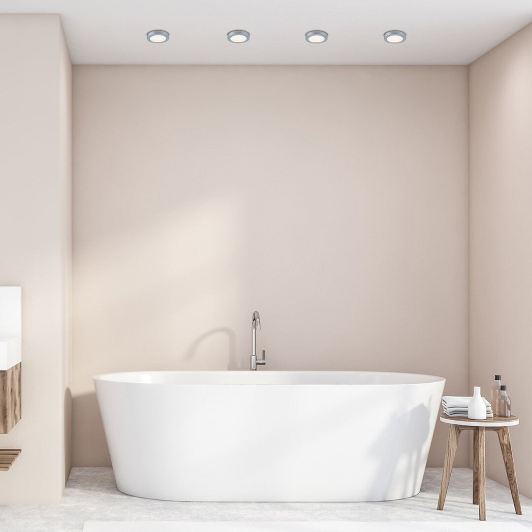 Rabalux påbyggelampe, 3W LED, IP44, sølv, Coco