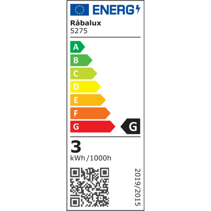 Rabalux påbyggelampe, 3W LED, IP44, sølv, Coco