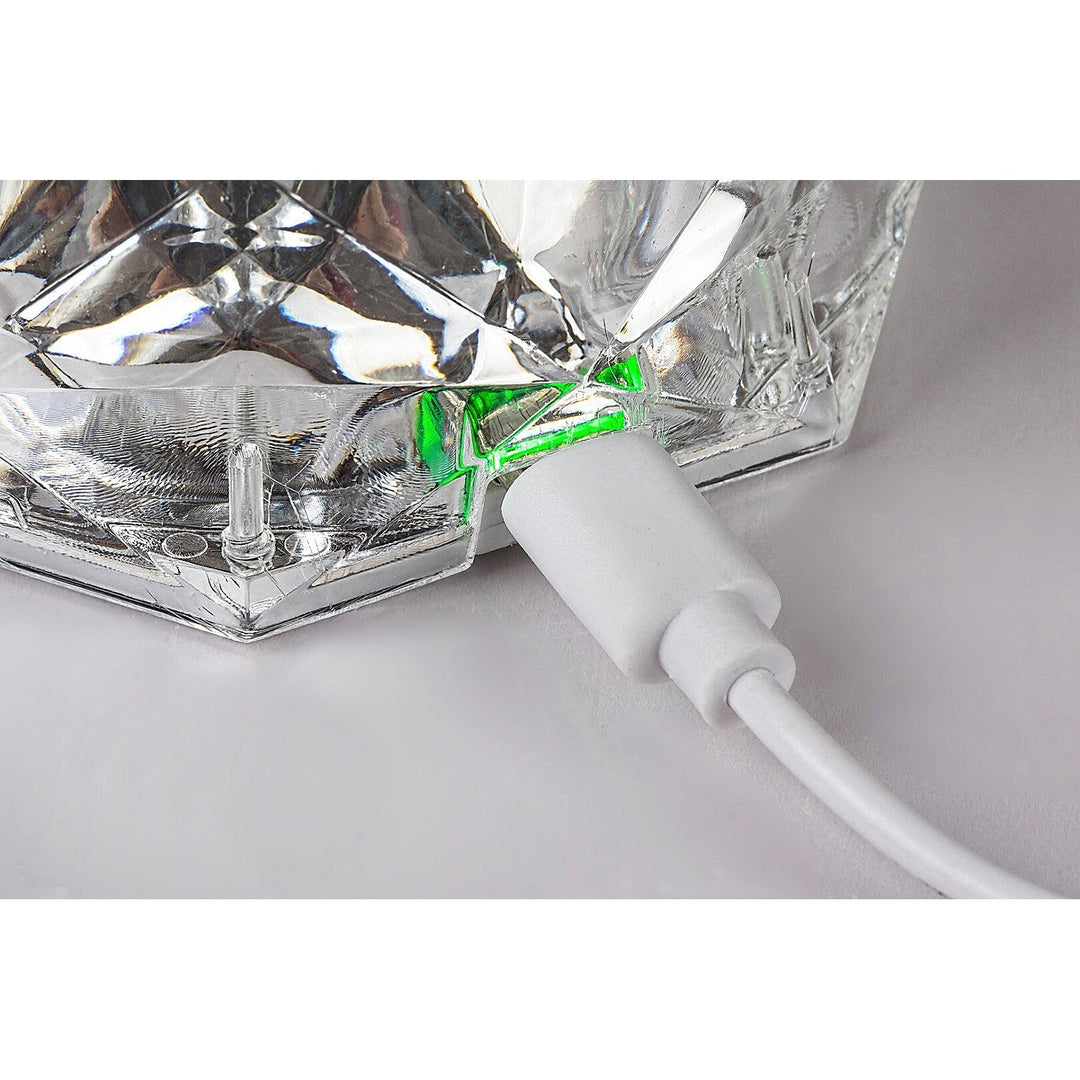 Dekorativ lampe Rabaux, krystal, 1,5 W LED, RGB, Siggy