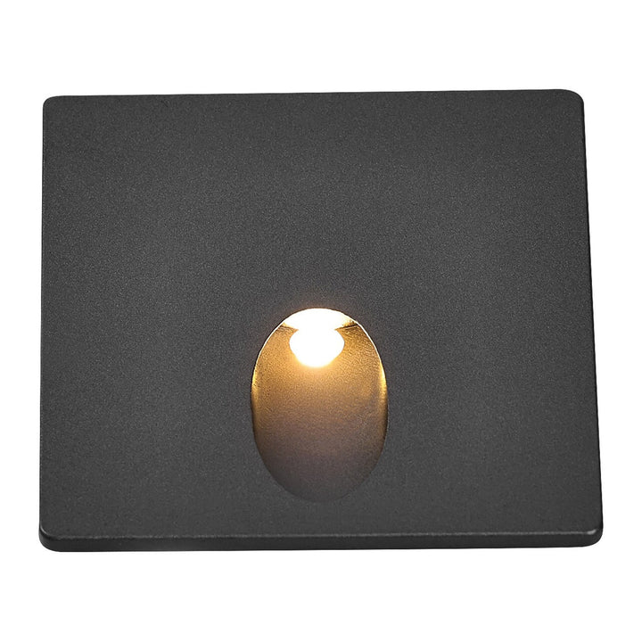 Trappelys Rabalux, LED 3W, varm hvid farve, sort farve, Boven
