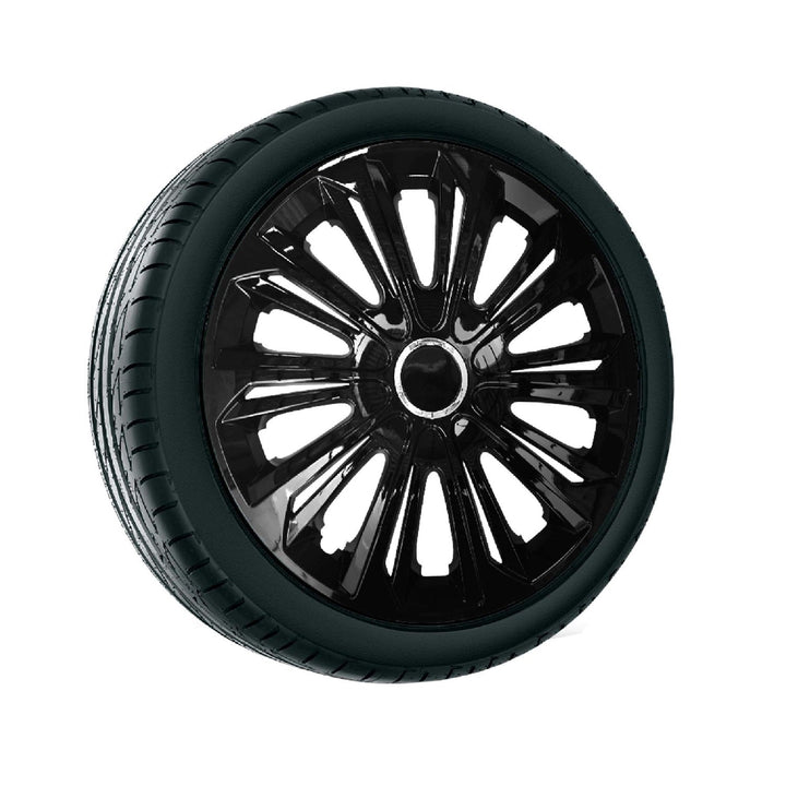 Universal hjulkapsler 15'' NRM Strong sort lakeret 1 stk.