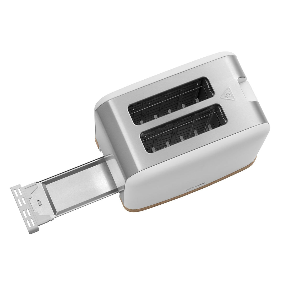Concept elektrisk brødrister, 930 W, 7 bruningsniveauer, hvid, TE2015