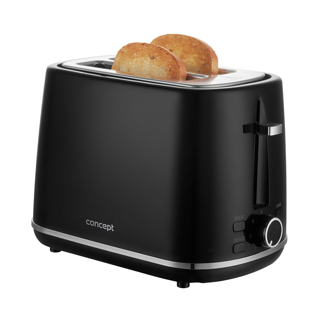Concept elektrisk brødrister, 930 W, 7 bruningsniveauer, sort, TE2075