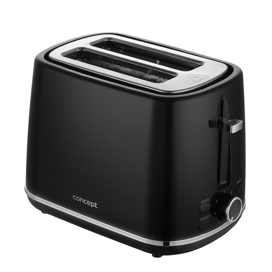 Concept elektrisk brødrister, 930 W, 7 bruningsniveauer, sort, TE2075