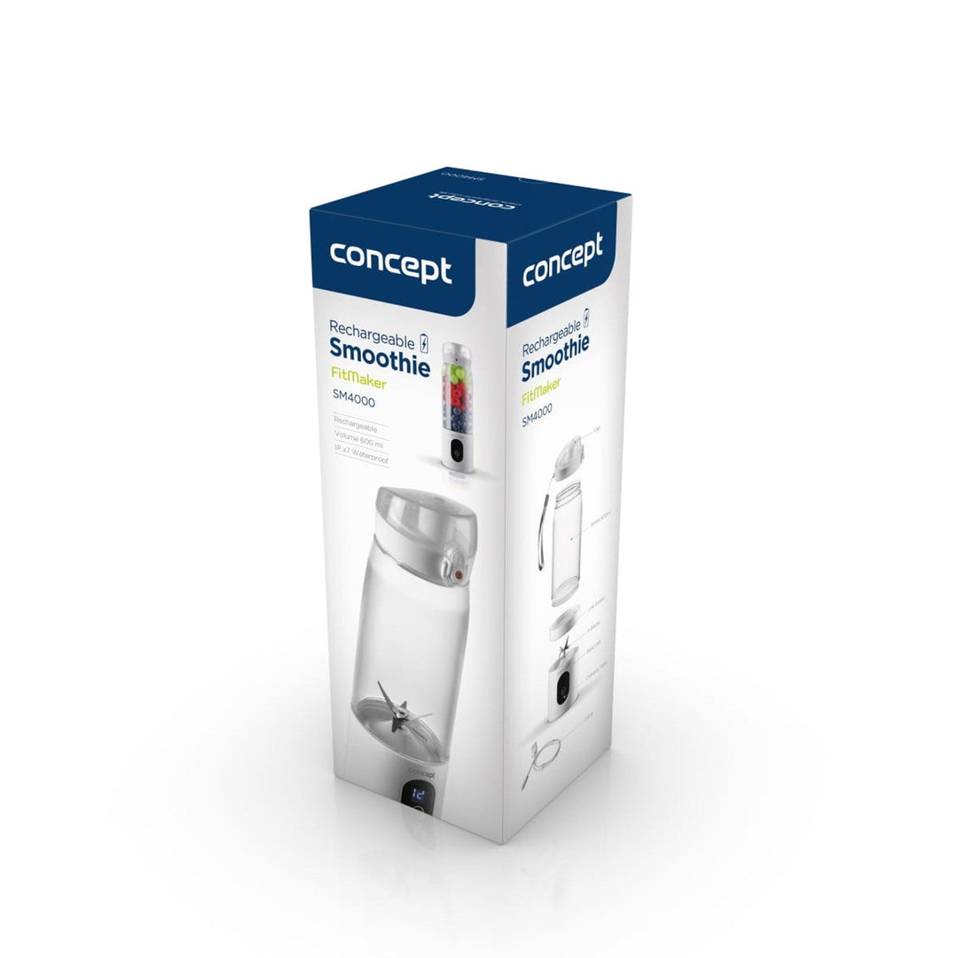 Concept personlig blender, 600 ml, Li-Ion-batteri, hvid, FitMaker SM4000