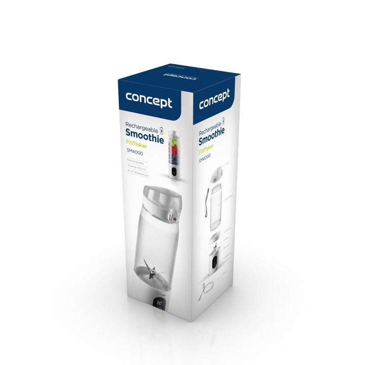 Concept personlig blender, 600 ml, Li-Ion-batteri, hvid, FitMaker SM4000