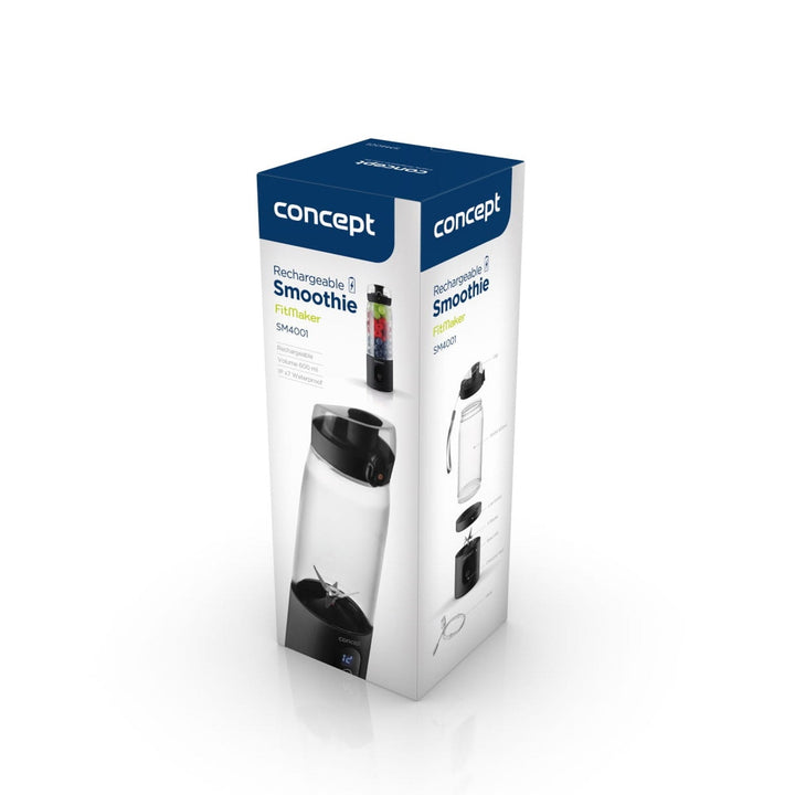Concept personlig blender, 600 ml, Li-Ion-batteri, sort, FitMaker SM4001