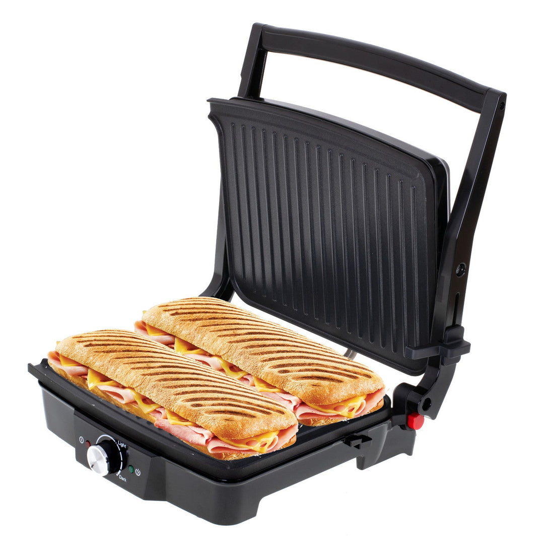 Camry elektrisk grill, stor overflade 28x23 cm, temperaturregulering, maksimal effekt 2500 W, CR 3053