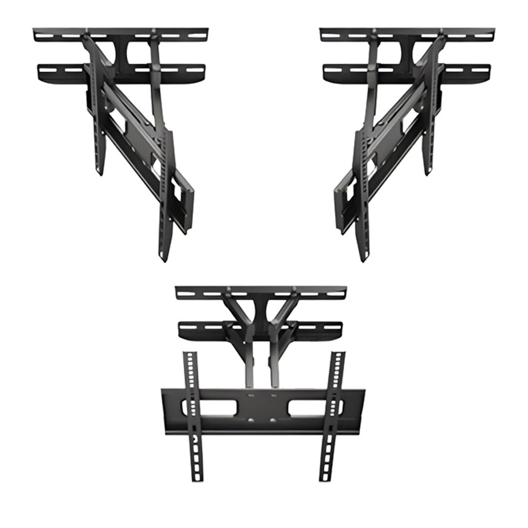 Maclean TV-holder, maks. VESA 400x400, 32-75", 50 kg, vertikal og horisontal vinkelregulering, profil 80-380 mm, sort, MC-788
