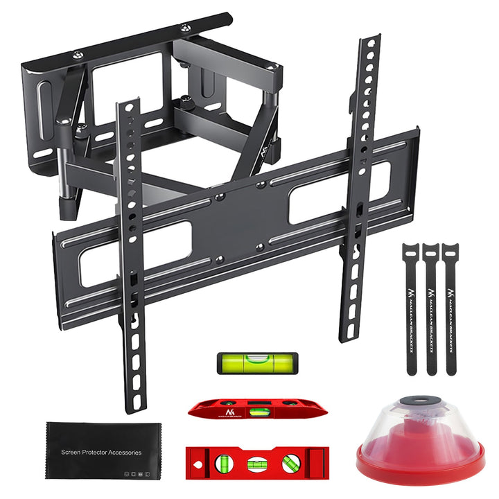 Maclean TV-holder, maks. VESA 400x400, 32-75", 50 kg, vertikal og horisontal vinkelregulering, profil 80-380 mm, sort, MC-788