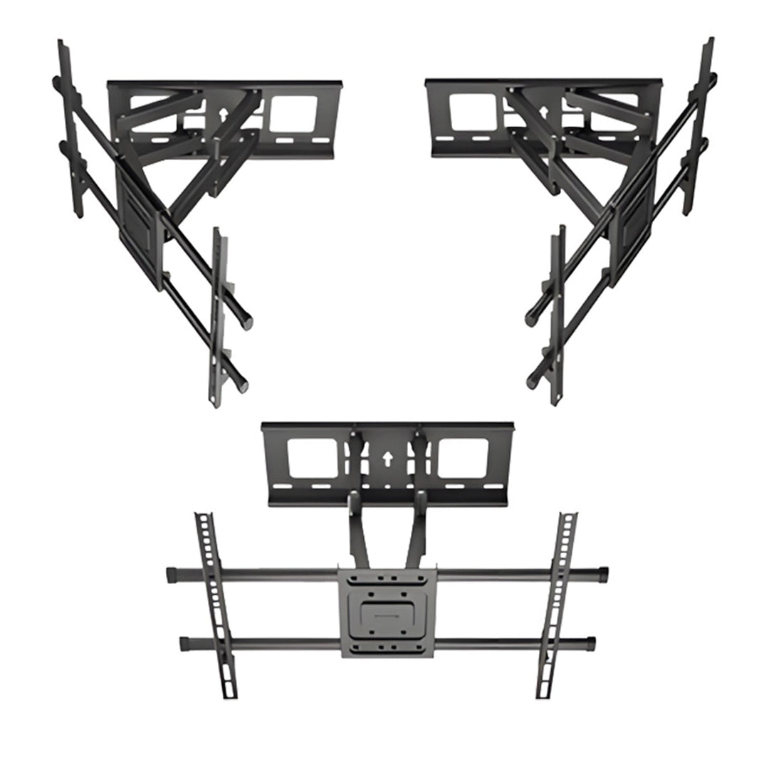 Maclean TV-holder, maks. VESA 600x400, 32-85", 60 kg, vertikal og horisontal vinkeljustering, profil 65-390 mm, sort, MC-789