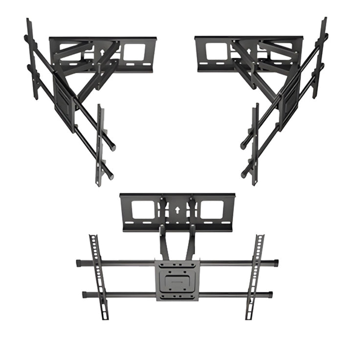 Maclean TV-holder, maks. VESA 600x400, 32-85", 60 kg, vertikal og horisontal vinkeljustering, profil 65-390 mm, sort, MC-789