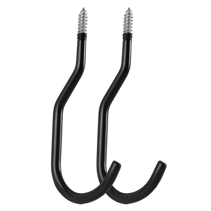 Sæt med 2 Maclean-loftskroge til stige, cykel eller haveslange, i stål, maks. belastning 10 kg pr. krog, MC-485