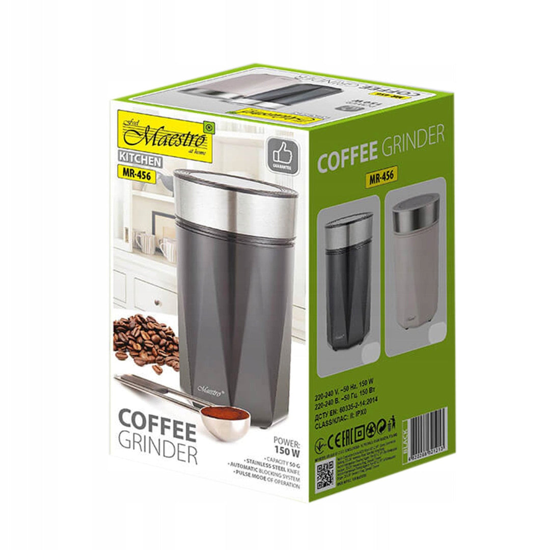 Maestro kaffekværn, elektrisk, 150 W, 50 g, sort, MR-456-BLACK
