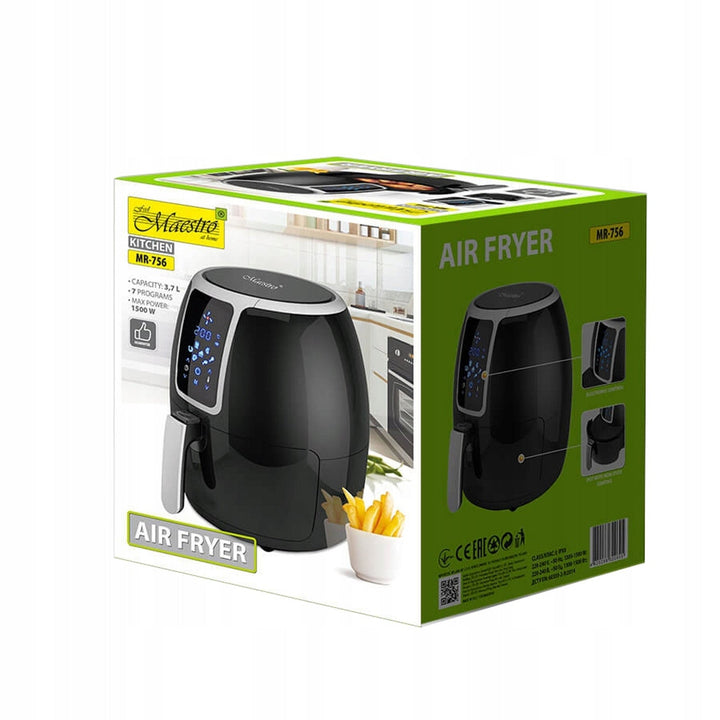 Maestro fedtfri frituregryde, 1500 W, 3,7 l, sort, MR-756