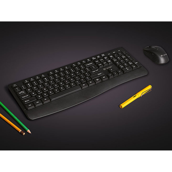 Tracer tastatur + mus-sæt, trådløst, optisk sensor, membrantastatur, BARTIX II RF NANO