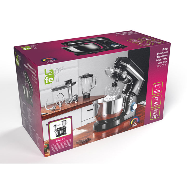 Planetarisk robot med blender og kødhakker Lafe MPL-001K