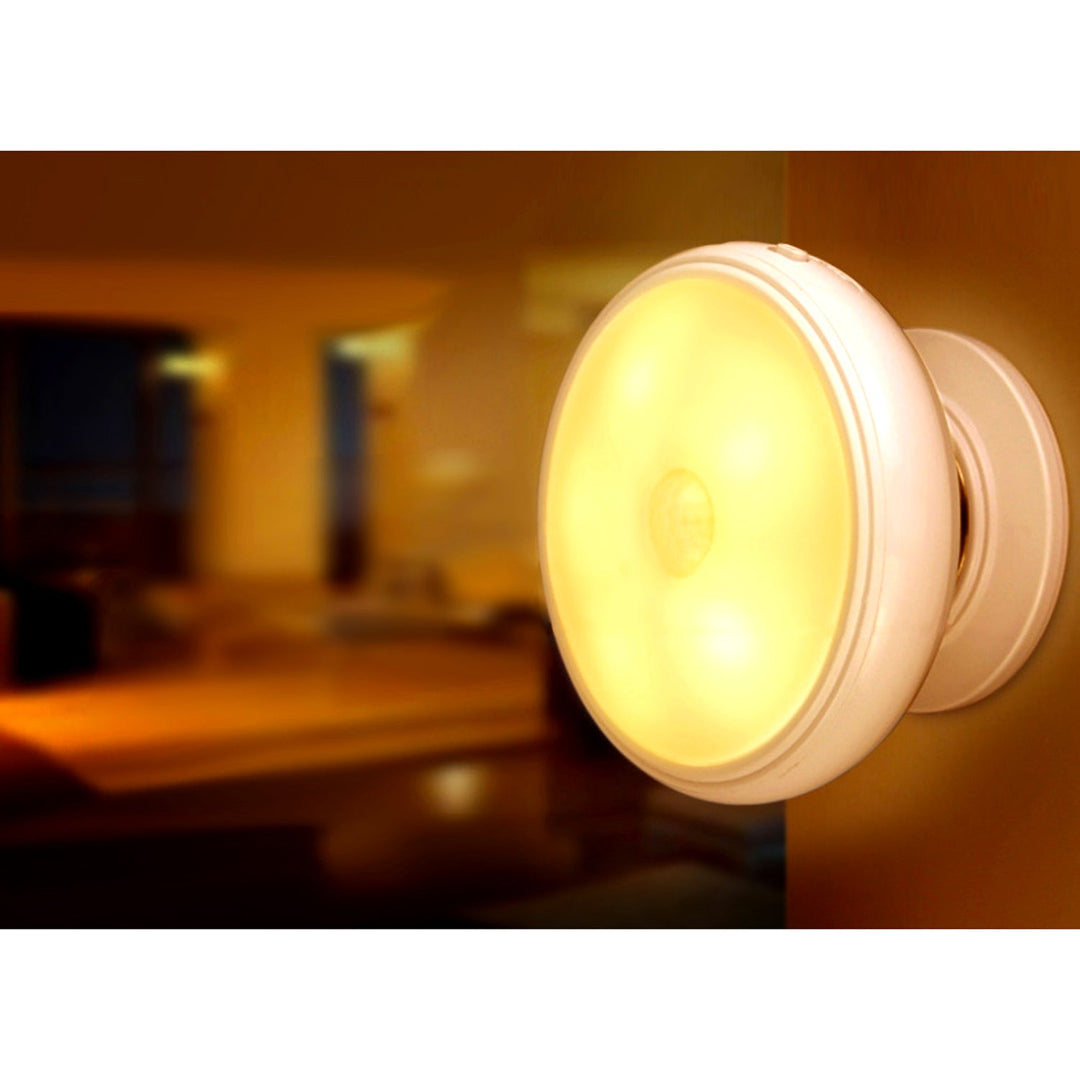 LED-lampe med bevægelsessensor Maclean, magnet, baggrundsbelysning, lysindstillinger: kontinuerlig, PIR-sensor, 3xAAA, MCE223, 2 stk.