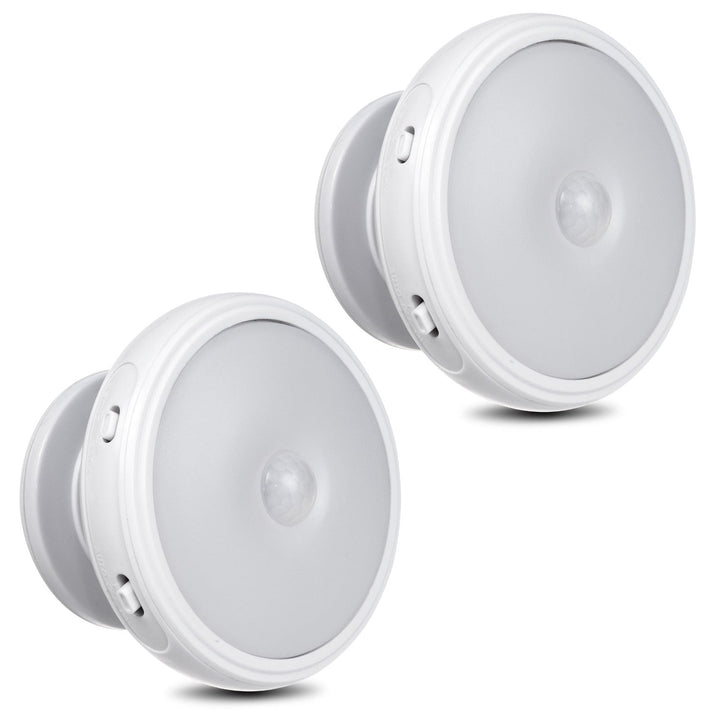LED-lampe med bevægelsessensor Maclean, magnet, baggrundsbelysning, lysindstillinger: kontinuerlig, PIR-sensor, 3xAAA, MCE223, 2 stk.