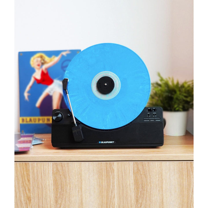 Blaupunkt lodret grammofon, Bluetooth, 2x5W RMS, sort, VT100BK