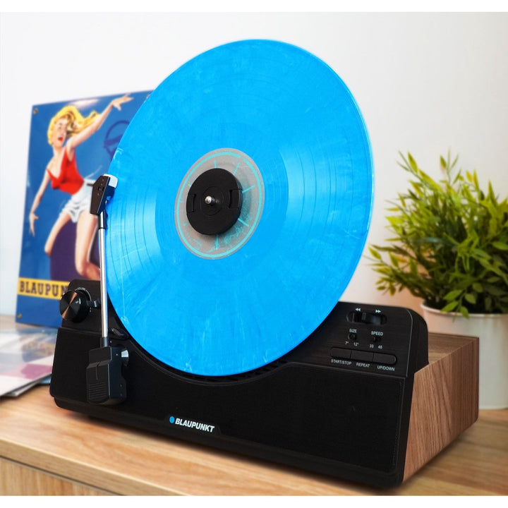 Blaupunkt lodret grammofon, Bluetooth, 2x5W RMS, sort, VT100BK