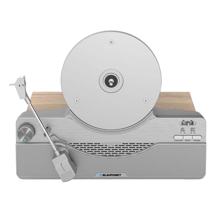 Blaupunkt vertikal grammofon, Bluetooth, 2x5W RMS, sølvfarvet, VT100SL