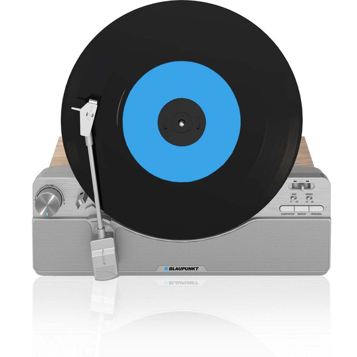 Blaupunkt vertikal grammofon, Bluetooth, 2x5W RMS, sølvfarvet, VT100SL