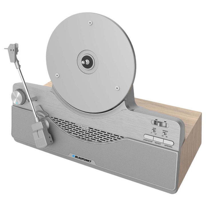 Blaupunkt vertikal grammofon, Bluetooth, 2x5W RMS, sølvfarvet, VT100SL