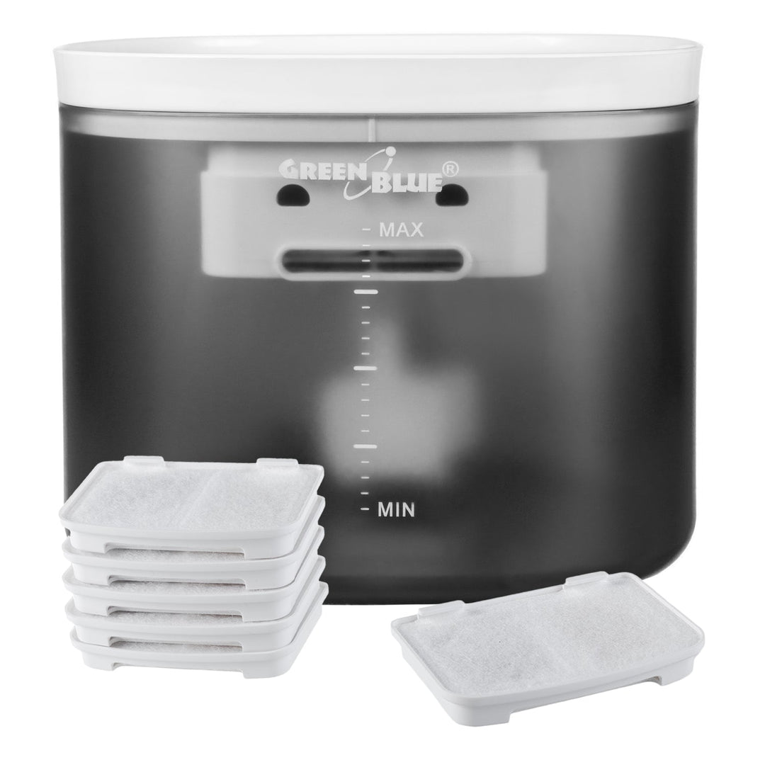 Automatisk vanddispenser / vanddrikke til dyr GreenBlue, 3L, USB 5V1A, GB392 + 6 ekstra filtre GB394